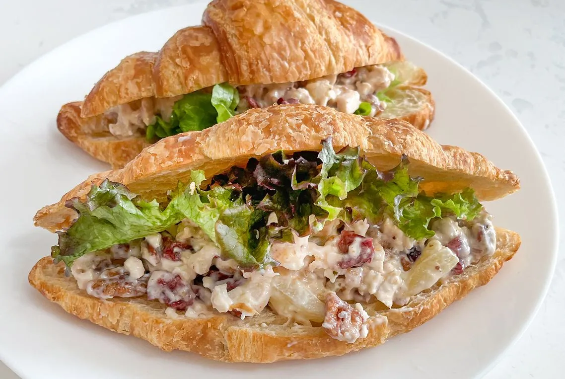 Tropical Chicken Salad Croissants