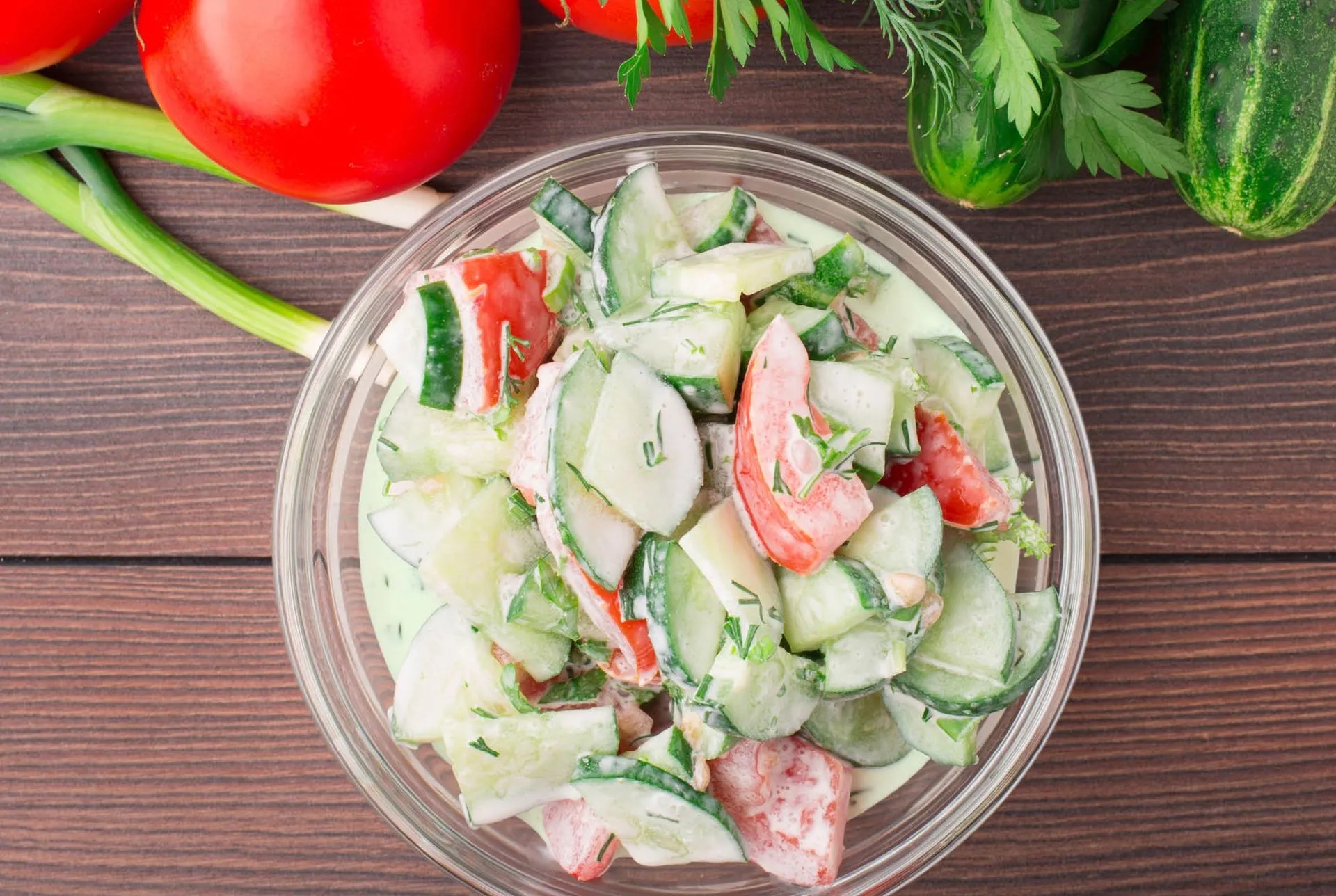 Dilly-Licious Cucumber & Tomato Salad