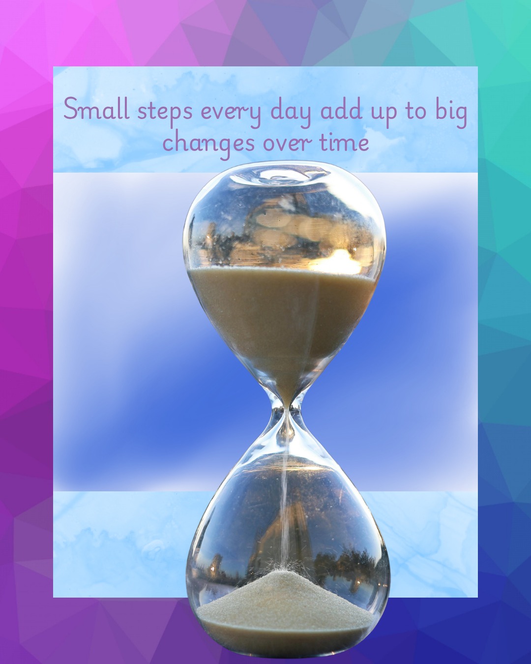 🌿 Motivation Monday

Sometimes we think we need to make a big change to see a difference.

But really? It’s often the little things we do consistently that make the biggest difference over time.

One healthy choice.
One simple meal.
One walk.
One glass of water.
One thing crossed off the list.
One small step toward taking better care of yourself.

You don’t have to change everything at once. ❤️

Just take the next small step. Then another.

Small steps really do add up.

What’s one small step you can take today? 💜

#MotivationMonday #SmallSteps #SimplifyWithKaren #SimpleLiving #HealthyHabits #EverydayEase
